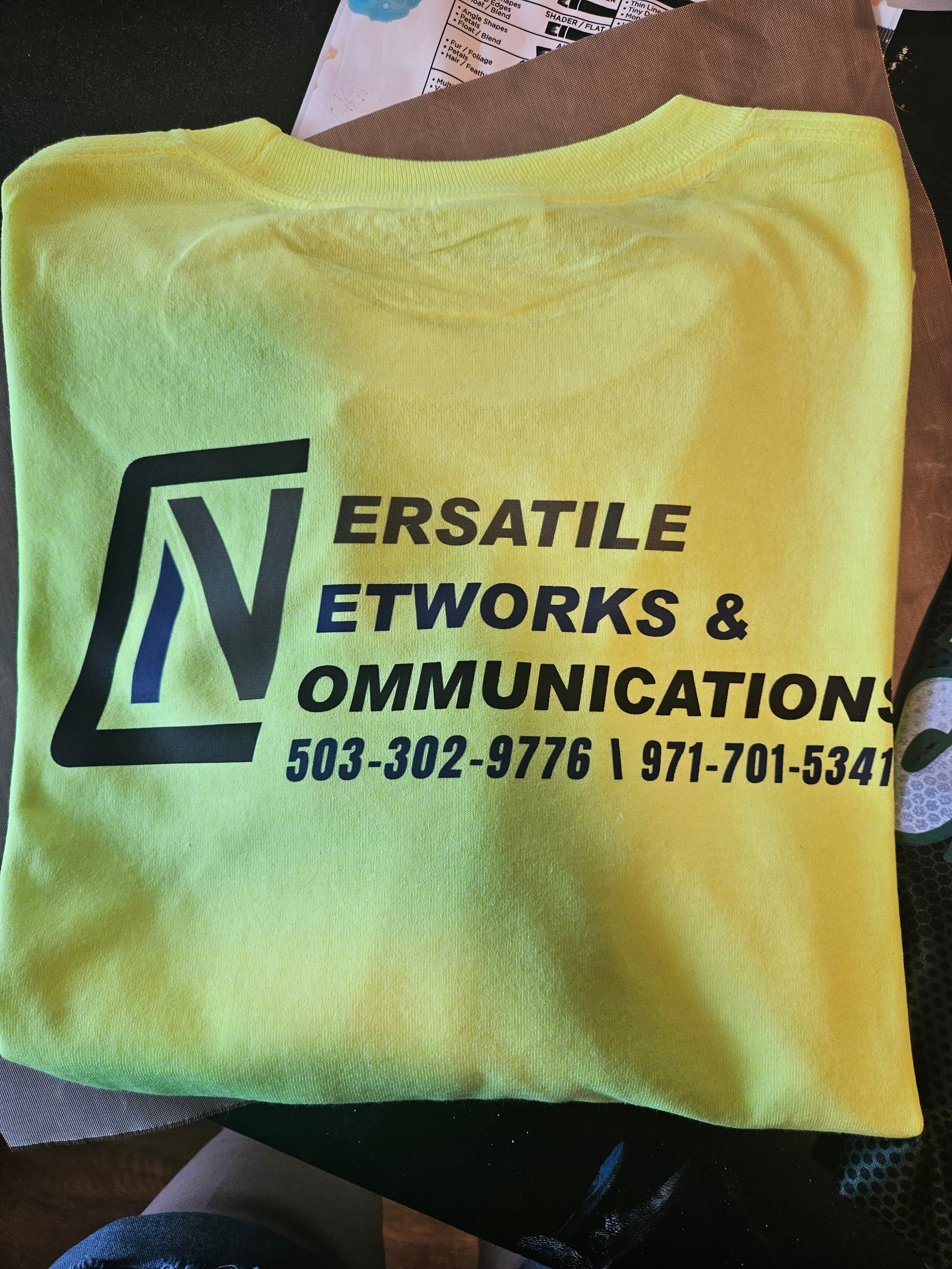 Hi-vis crew shirts